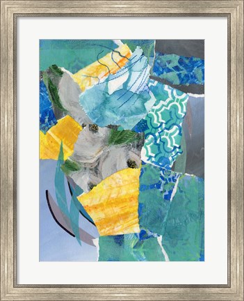 Framed Reclaimed Collage III Print