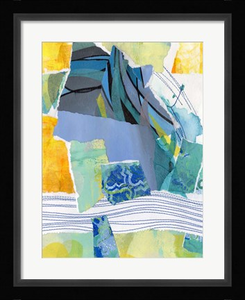 Framed Reclaimed Collage V Print