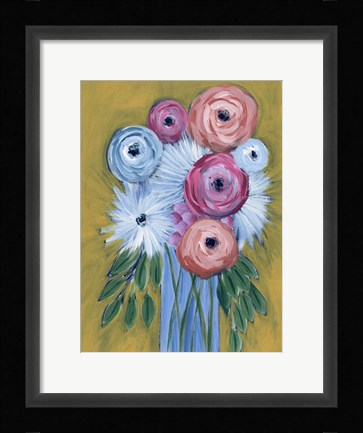 Framed Fictitious Floral I Print