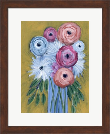 Framed Fictitious Floral I Print
