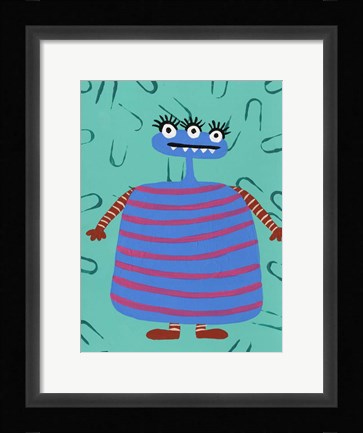 Framed Happy Creatures III Print