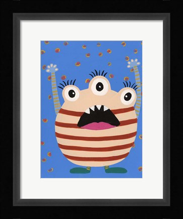 Framed Happy Creatures IV Print