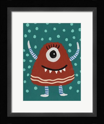 Framed Happy Creatures VI Print