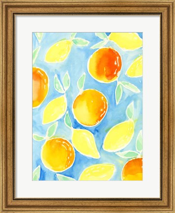 Framed Summer Citrus II Print