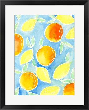 Framed Summer Citrus II Print