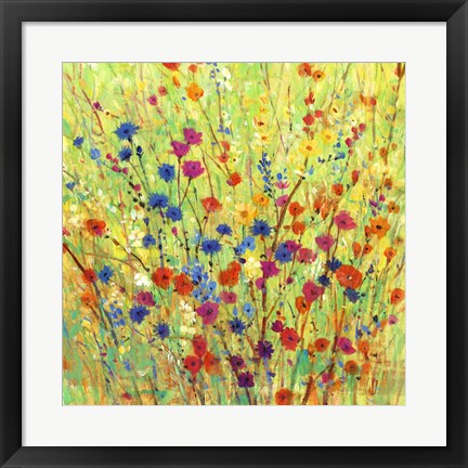 Framed Wildflower Patch I Print