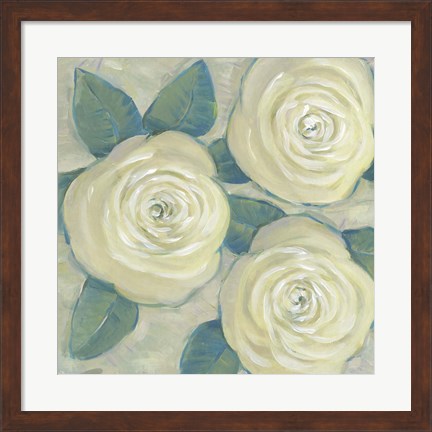 Framed Roses in Bloom II Print
