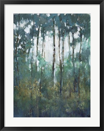 Framed Glow in the Forest II Print