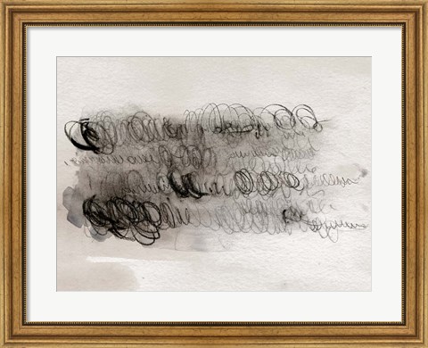 Framed Scribble Abstracts I Print