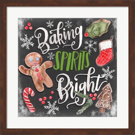 Framed Baking Spirits Bright I Print