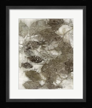 Framed Dogwood Leaves I Print