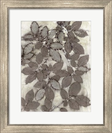 Framed Rose Leaves Print