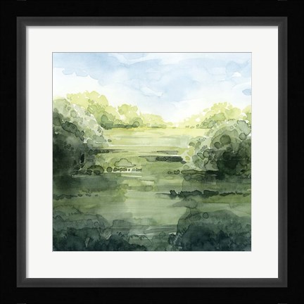 Framed Summer Strata I Print