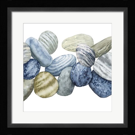 Framed Found Pebbles II Print