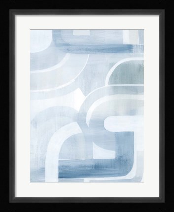 Framed Snow Streams I Print