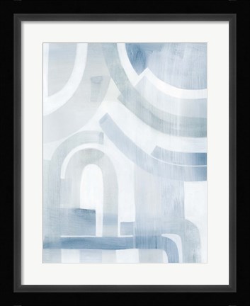 Framed Snow Streams II Print