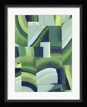Framed Oceanic Patchwork I Print