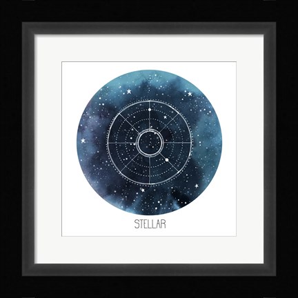 Framed Celestial Orb IV Print