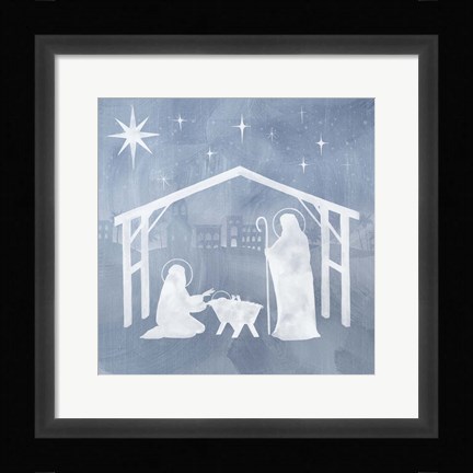 Framed Star of Bethlehem I Print