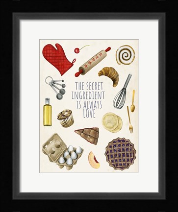 Framed Secret Ingredient I Print