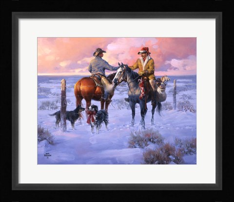 Framed Sharin' Christmas with the Neighbors Print