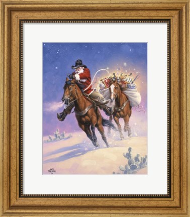 Framed Santa&#39;s Big Ride Print
