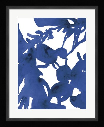 Framed Azure Silhouette II Print