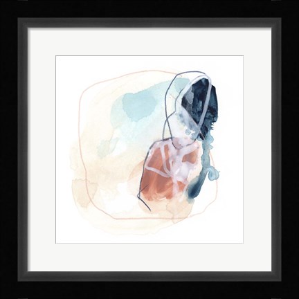 Framed Rose Round IV Print