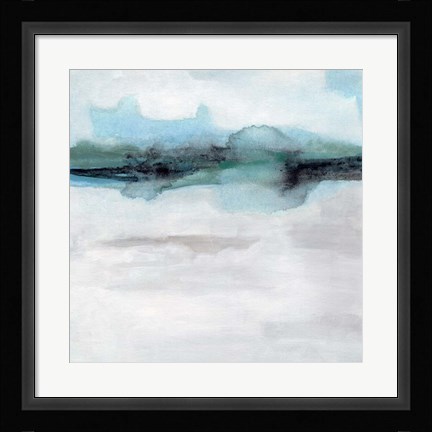 Framed Coastline Mirage I Print