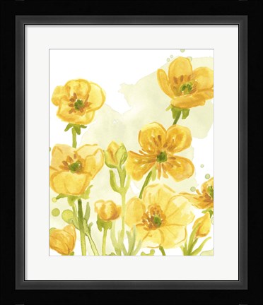 Framed Sunshine Meadow I Print