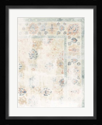Framed Antique Textile Swatch II Print