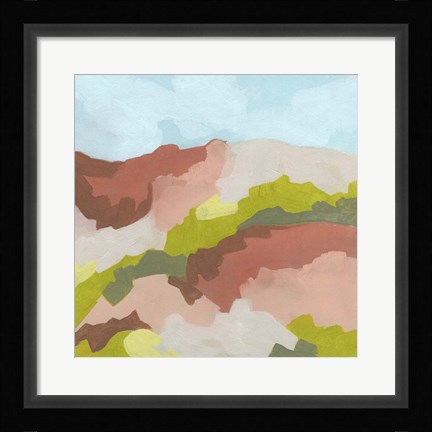 Framed Valley Blush I Print
