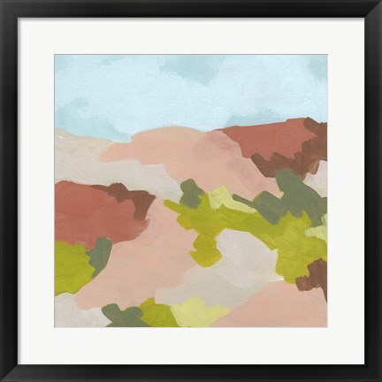 Framed Valley Blush II Print