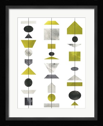 Framed Geo Mobile III Print