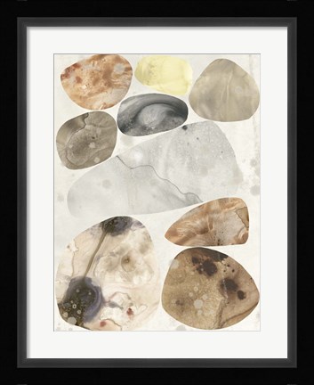 Framed Stone Mosaic II Print