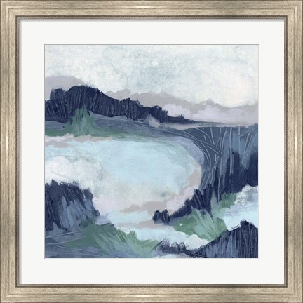 Framed Blue Marsh Grove II Print
