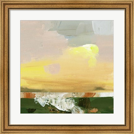 Framed Wetland Sunrise III Print