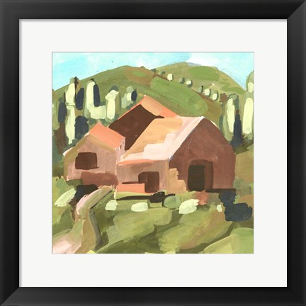 Framed Harvest Valley I Print