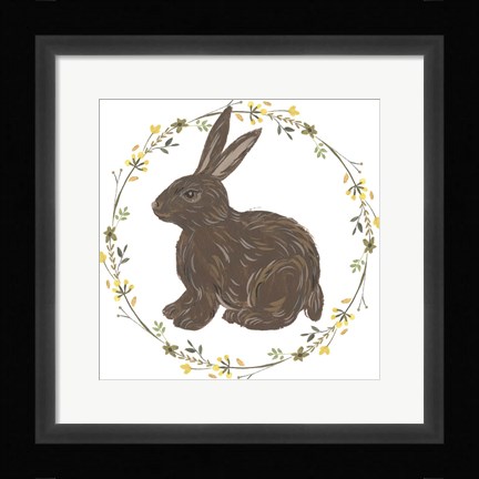 Framed Happy Bunny Day II Print