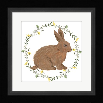 Framed Happy Bunny Day III Print