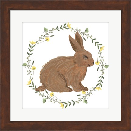 Framed Happy Bunny Day III Print