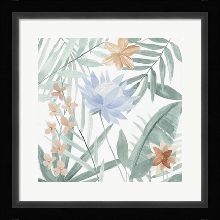 Framed Tropical Welcome I Print