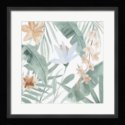 Framed Tropical Welcome III Print