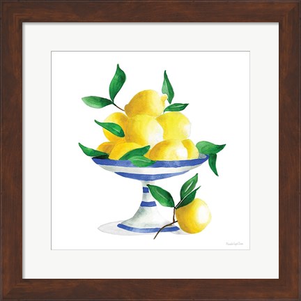 Framed Spanish Lemons II Print