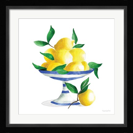 Framed Spanish Lemons II Print