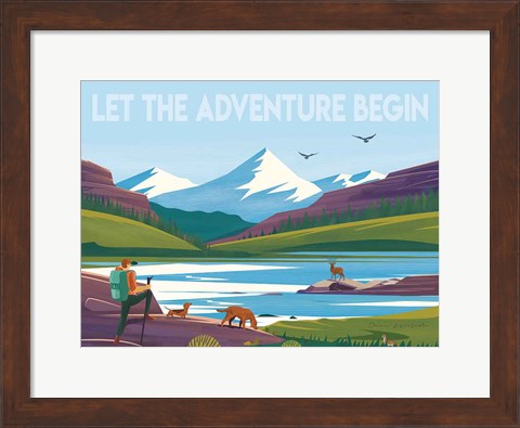Framed Let the Adventure Print