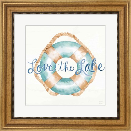 Framed Lake Love VI Print