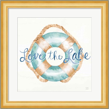 Framed Lake Love VI Print