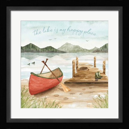 Framed Lake Love III Print