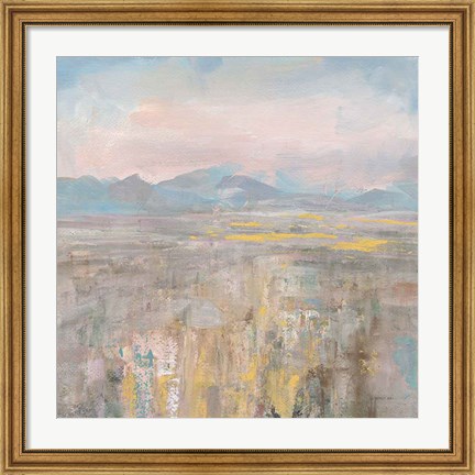 Framed Distant Mountains Print